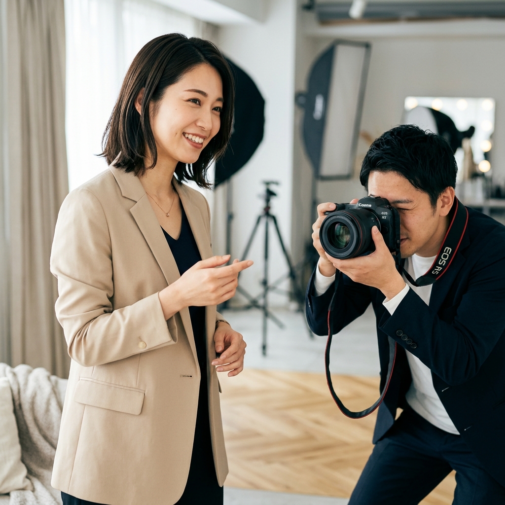 コンプレックス解消 撮影アングル カメラマン指示 アイキャッチ