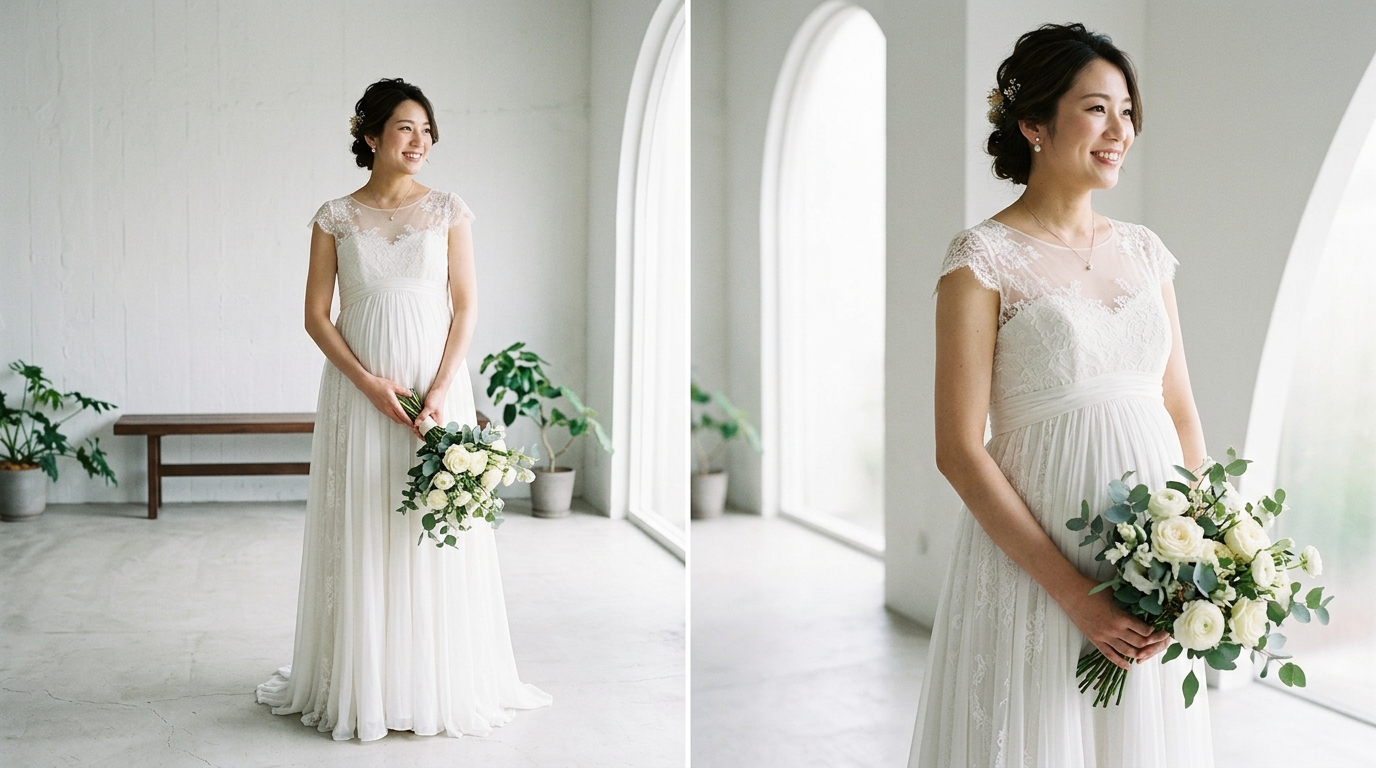 マタニティドレス フォトウェディング 妊娠中 - 2