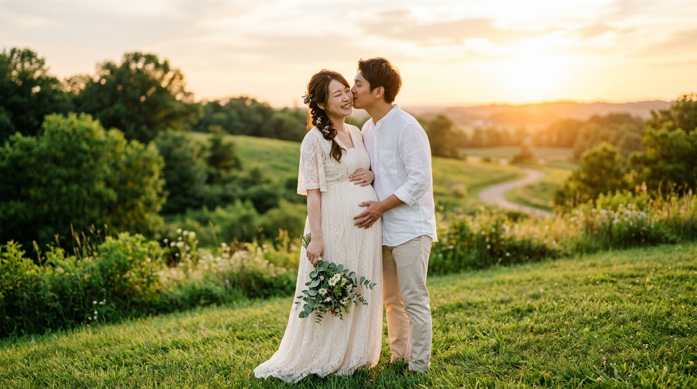 マタニティドレス フォトウェディング 妊娠中 - 3