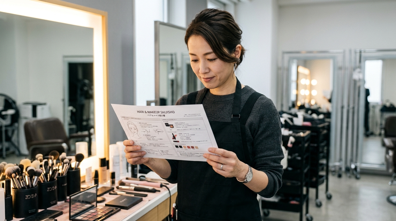 ヘアメイク 指示書 作り方 - 3