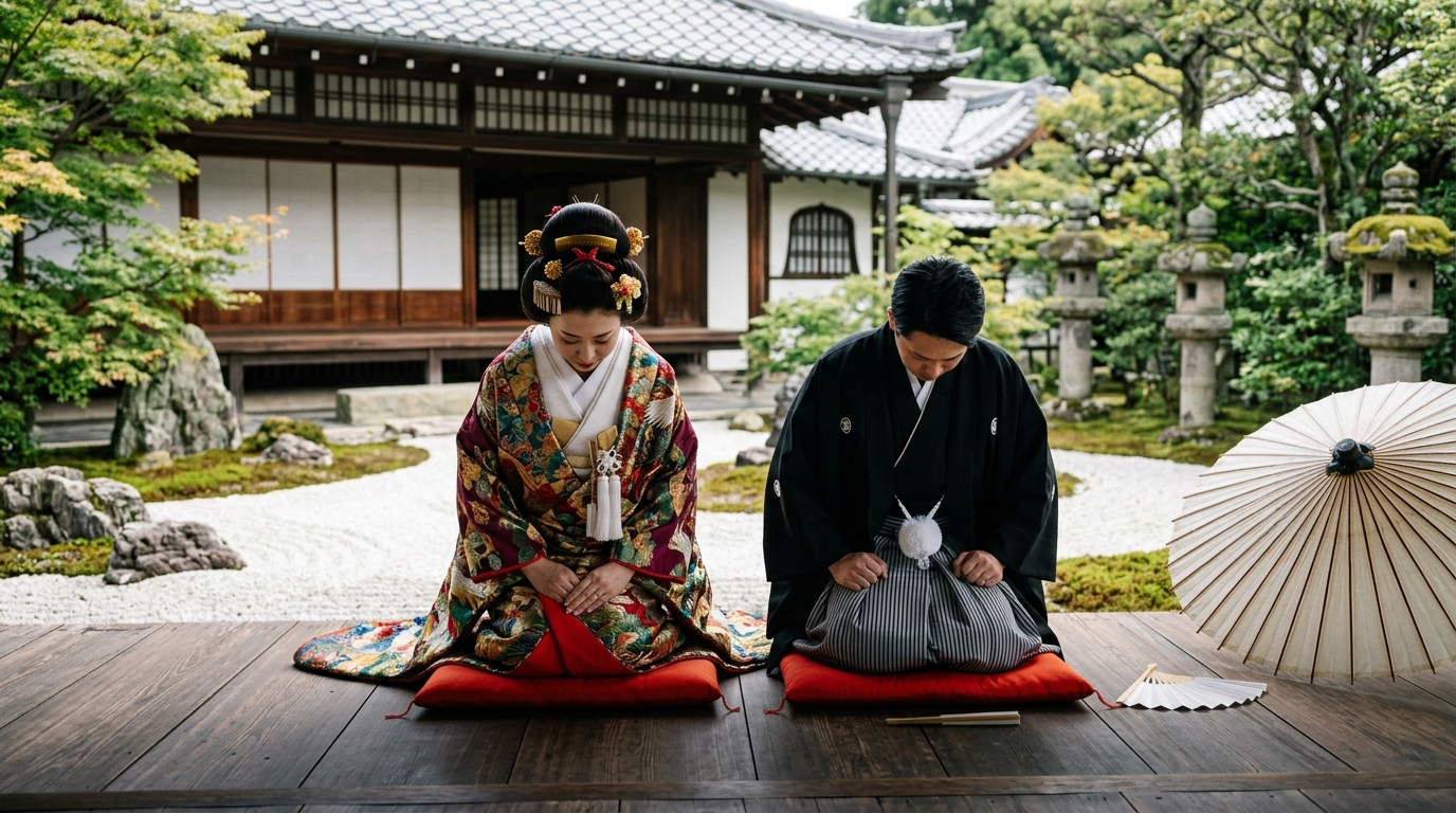 和装前撮り 日本庭園 厳か - 2